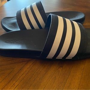 Adidas black slides